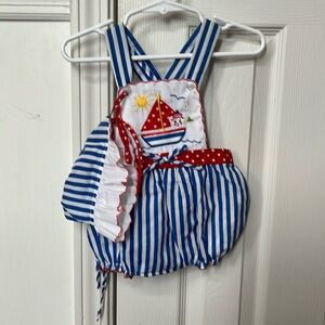 Cute little summer outfit by Cradle Togs size 0-6 months.